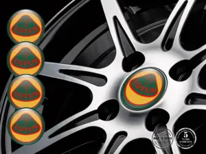 Lotus Rim Stickers Car Stylish Domed Design